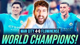 CHAMPIONS OF THE WORLD! MANCHESTER CITY 4-0 FLUMINENSE | MATCH REACTION