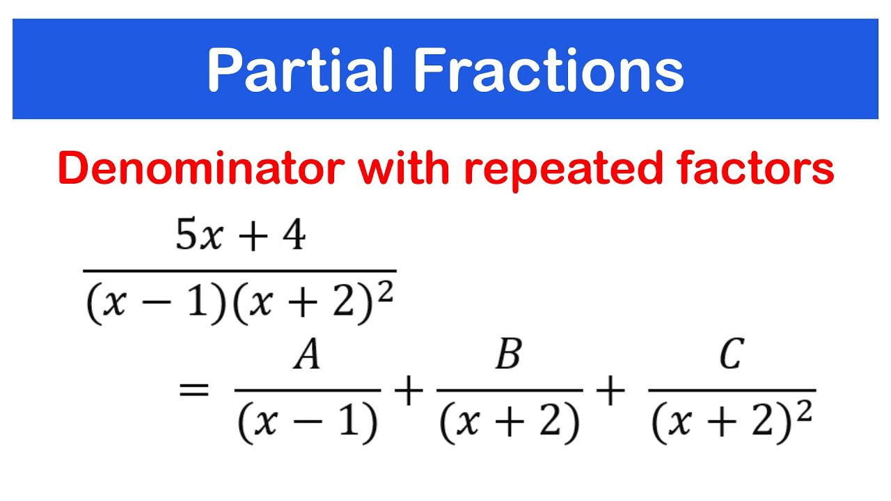 Partial Fractions - Denominator With Repeated Factors | SHS 1 ELECTIVE ...