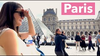 Paris France - HDR walking in Paris - Walking Jardin du Luxembourg to Musee du Louvre - 4K HDR 60fps