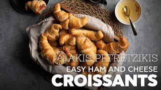 Easy Ham and Cheese Croissants | Akis Petretzikis