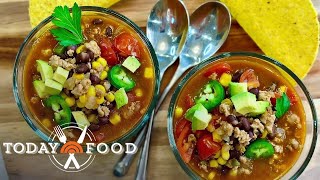 Try Joy Bauer’s healthy taco soup