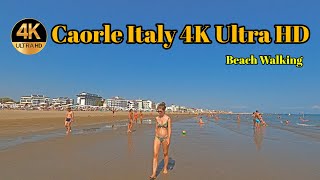 Beach Walking in Caorle Italy 4K Ultra HD