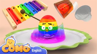 Como | Find the Animals in Jelly 2 | Learn colors and words | Cartoon video for kids