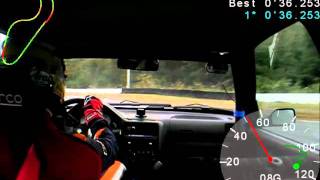 Keita Sawa on time attack! Peugeot 106 Rallye on-board in FSW Short