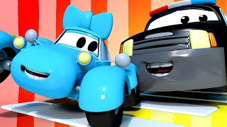 - 子供向けの警察車のアニメ 止まって、見て、よく聞く  - 子供向けトラックアニメ 🚨 Helicopter for kids