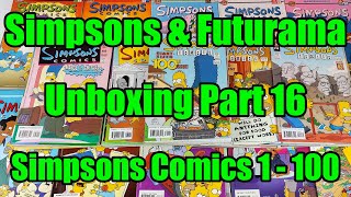 Unboxing Simpsons And Futurama - Toys And Collectibles - Part 16 - Simpsons Comics Issues 1 - 100