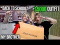 Turning my Brother into a Hypebeast! *$5000 Back to School Outfit*