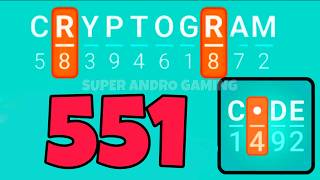 CRYPTOGRAM 551