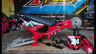 Harga paket rangka gtx bebek standar + body yz 85 \u0026 decal