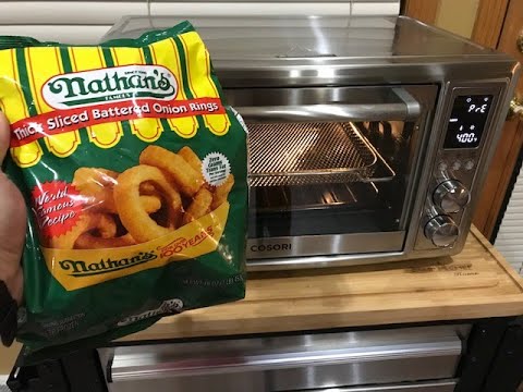 How To AirFry Nathan’s Thick Sliced Battered Onion Rings! On The Cosori ...