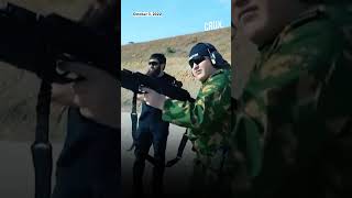 Photo Op Or Real Combat? Ramzan Kadyrov’s Sons Arrive In Mariupol With Weapons | Ukraine War