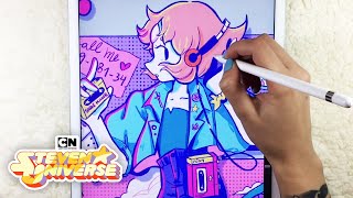 Pearl's New Look Speed Drawing | Steven Universe | Cartoon Network