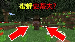 Minecraft：MC新手冷知识，『蜜蜂史蒂夫』，这样的MC你见过吗？【煞神吖】