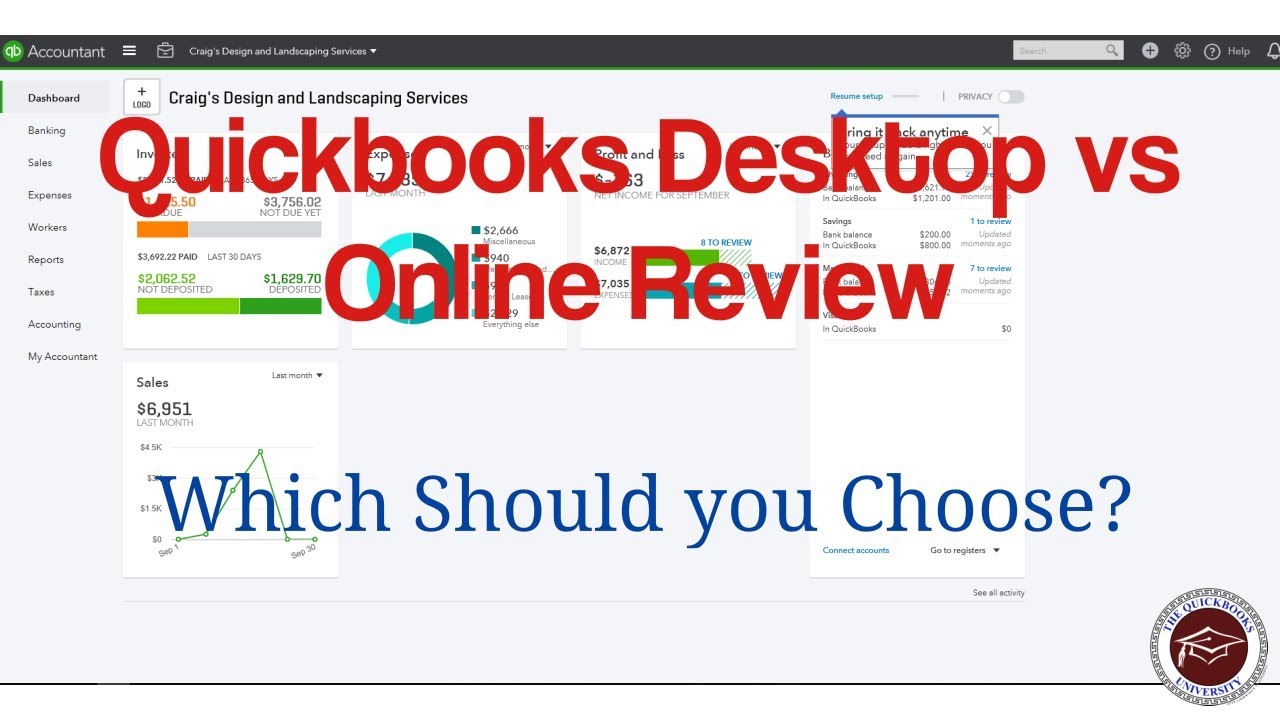 Quickbooks Desktop Vs Online Review - Which Should You Choose? - YouTube