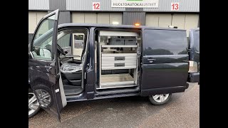 huoltoauto VW Transporter bott vario3 autokalusteilla