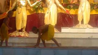 Dhananjaya on the altar