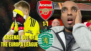 ARSENAL OUT OF THE EUROPA LEAGUE | ARSENAL 1-1 SPORTING CP AGG 3-3; 3-5 ON PENALTIES | MATCHDAY VLOG