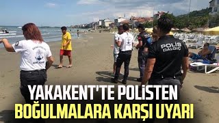 Yakakent'te polisten boğulmalara karşı uyarı