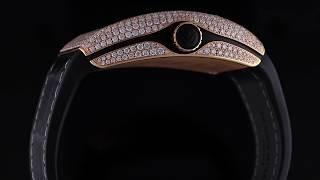 Franck Muller Encrypto Gold With Diamonds Case Bitcoin Watch