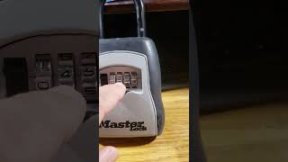 Master - lockbox and how to operate the lock box.