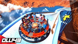 Planet Coaster - Building a Sky High Water Rapids Ride in Area 43..