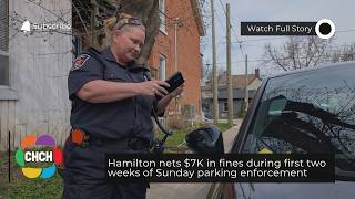 Hamilton nets $7K in fines during first two weeks of Sunday parking enforcement