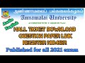 Annamalai University|Register Number|Hall Ticket|Telegram Link|English