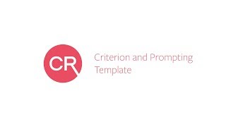 CentralReach - Criterion and Prompting Template