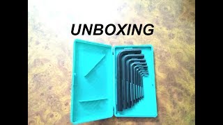 Unboxing Taparia Allen Key Set (amazon.in)