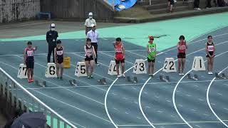 20220508 県北少年少女 中学２年女子100m 決勝（吉本 葵　西階中 13\