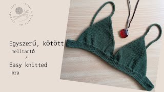 Kötött melltartó / Knitted bra