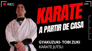 Treino gyakuzuki com progressão tobi zuki