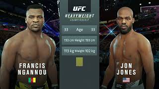 Jon Jones VS Francis Ngannou UFC 4