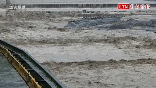 高雄山區大雷雨 六龜區達淹水一級警戒(讀者提供)