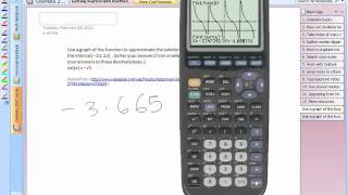 How to find points of intersection on  a trigonometric function using a calculator