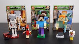 A Very Violent LEGO Minecraft BigFigs Review (13+ or else!)