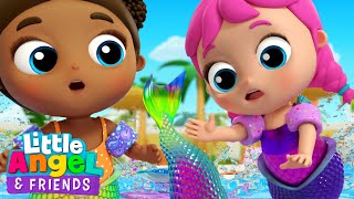 [ 15 MIN LOOP ] Princess Jill Swims like a Mermaid | Little Angel And Friends Kid Songs