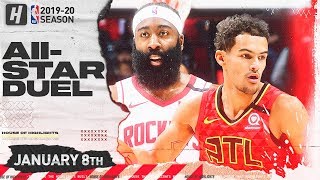 James Harden vs Trae Young TRIPLE-DOUBLE Duel Highlights | Rockets vs Hawks | January 8, 2020
