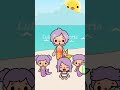 Mermaid gave birth to a human baby 🥺☺️ | Toca life sad story #shorts