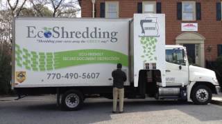 EcoShredding Truck in Action