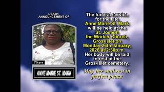 Anne Marie St. Mark ~ Short Obituary