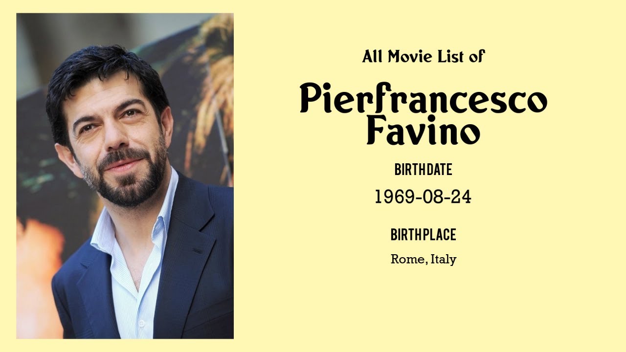 Pierfrancesco Favino Movies List Pierfrancesco Favino| Filmography Of ...