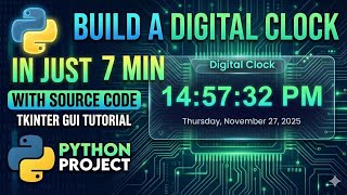 I Built a Digital Clock in Python (and you should too!)