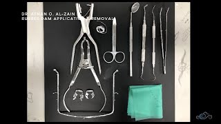 Rubber Dam (5) Summary of instruments/kit, preparation & clamp ligation - Arabic عربي