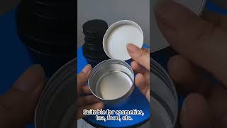 30ml 60ml 150ml 200ml 250ml Silver round tin can beard balm tins aluminum cosmetic jar