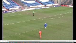 Dealing with a backpass from John Sheridan (who played in two World Cups).