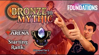 💎 Bronze To Mythic: Episode 24 - Starting Rank: Diamond 3 - MTG Arena: 📚 Foundations 📚