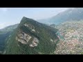 late evening restitution flight from amisbühl over interlaken paragliding switzerland