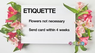 Funeral and visitation etiquette