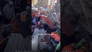 Rescue team in Turkey calls for any survivors under the rubble